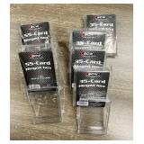 Lot of Hinged Plastic Boxes for card storage