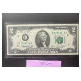 1976 $2 Dollar Bill Low Serial Numbers - Excellent