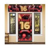 Happy 16th Birthday Door Cover Porch B