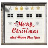 25 Pieces Merry Christmas Garage DoorGlitt