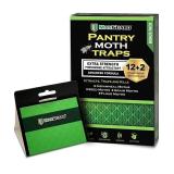 Pantry Moth Traps (12 Pack +2 Free) wi