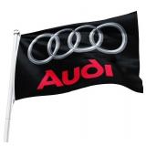 New Audi Racing Flag Black Banner Man