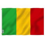 Fly Breeze 3x5 Feet Mali flag - Vivid