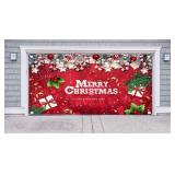 Lordearon Christmas Garage Door BannerRed