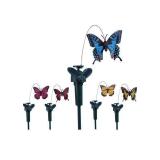 4 Pck Solar Yard Stake Fluttering Inse