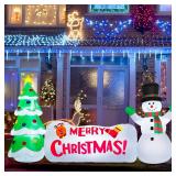 MAOYUE 10 FT Long Christmas InflatableWhit