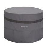 Grey Round Fire Pit Cover Outoor 36 in