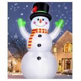 10 FT Christmas Inflatables Snowman WeWhit