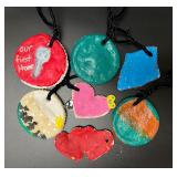 Lot (7) Handmade Salt Dough Ornaments (4