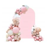 7.2FT Baby Pink Arch CoverSpandex FitB