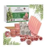 61 Pack Cedar Blocks Sachets Rings Bal