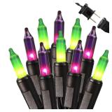 BrizLabs Purple & Green Halloween LighPurp