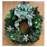 Green Sugar Cookie Artificial Pine Wreath