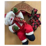 Welcome Snowman Wreath (3