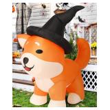 COMIN 4 FT Halloween Inflatables Dog OBrow