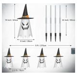 Halloween Ghost Pathway Lights, 4 Pcscolou