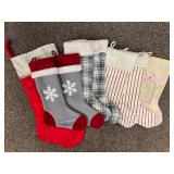 Lot (8) Christmas Stockings (1