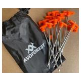 12PCS Tent Stakes Heavy Duty Camping S