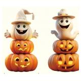 2Pcs 4.0FT Ghost Halloween Decorationscolo