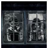 Newwiee 2 Pcs Scary Halloween Curtainas pi