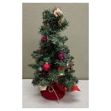TableTop Miniature Artificial Tree W/ Ornaments (2
