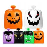 Qilery 6 Pcs Halloween Pumpkin Leaf Ba