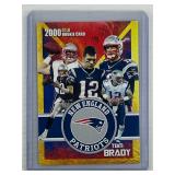 Tom Brady 2000 Rookie Gems Gold rookie