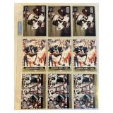 SHEET OF 9 INSERT BO JACKSON CARDS
