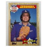 1987 TOPPS FERNANDO VALENZUELA CARD