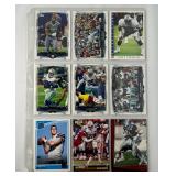 SHEET OF 14 ROOKIE/STAR COWBOYS CARD