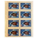 SHEET OF 8 1989 BOWMAN ROOKIE TY GRI