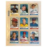SHEET OF 9 1983 TOPPS MANAGER CARDS