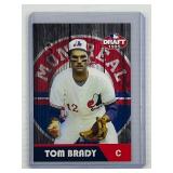 Tom Brady 1995 MLB Draft promo card