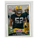 ROOKIE CARD 2009 TOPPS CLAY MATTHEWS