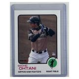 Shohei Ohtani 1973 Topps style basebal