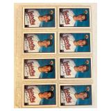 SHEET OF 8 1989 BOWMAN ROOKIE GREGG