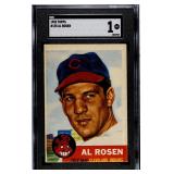 1953 Topps 135 Al Rosen SGC Grade 1