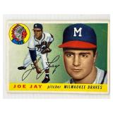 1955 Joe Jay Milwaukee Braves Topps