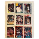 SHEET OF 9 STAR ROOKIE BASKETBALL CA