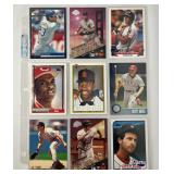 SHEET OF 9 STARS OF THE ERA CARDS