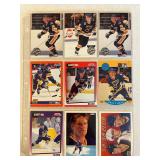 SHEET OF 10 HOF BRETT HULL CARDS