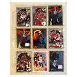SHEET OF 9 STAR ROOKIE BASKETBALL CA