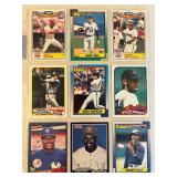 SHEET OF 9 STARS OF THE ERA BASEBALL