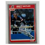 EARLY CARD 1985 FLEER BRETT BUTLER