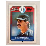 1989 CAPN CRUCH DON MATTINGLY CARD