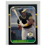 2ND YR CARD 1987 DONRUSS JOSE CANSECO