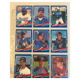 SHEET OF 9 1991 DONRUSS ROOKIE STAR