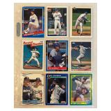 SHEET OF 9 OREL HERSHISHER CARDS