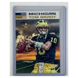 Tom Brady 1999 Michigan promo rookie c