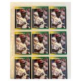 SHEET OF 9 1989 DONRUSS ROOKIE RICKY